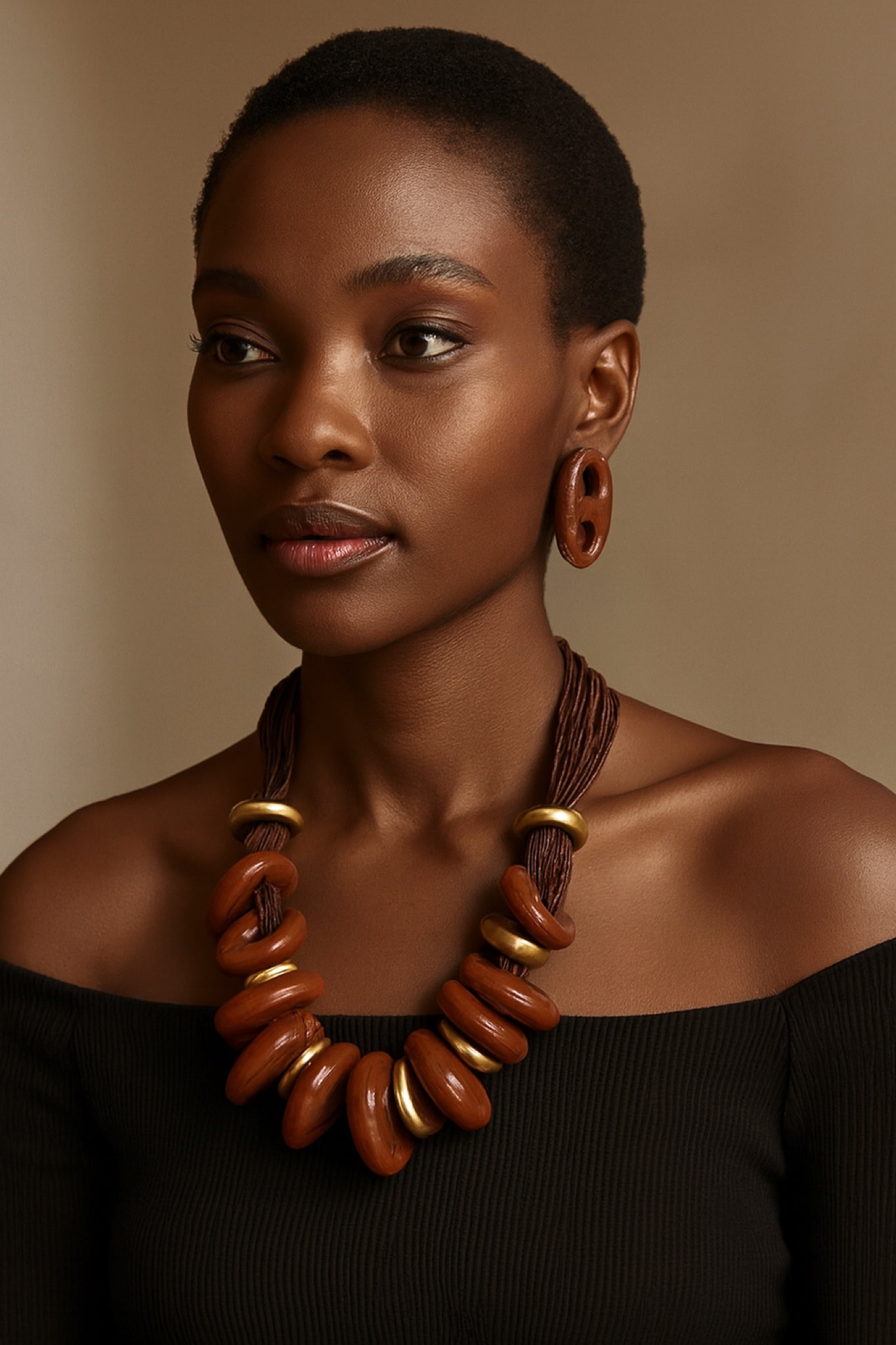 Terra Coil Necklace & Earring Set