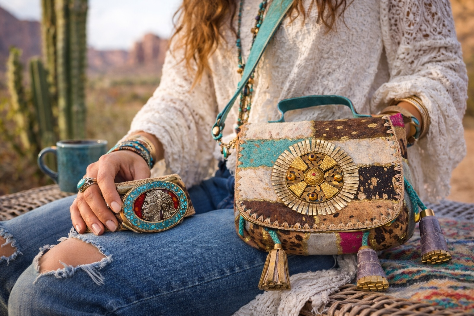 Solara Nomad Handbag & Belt Set