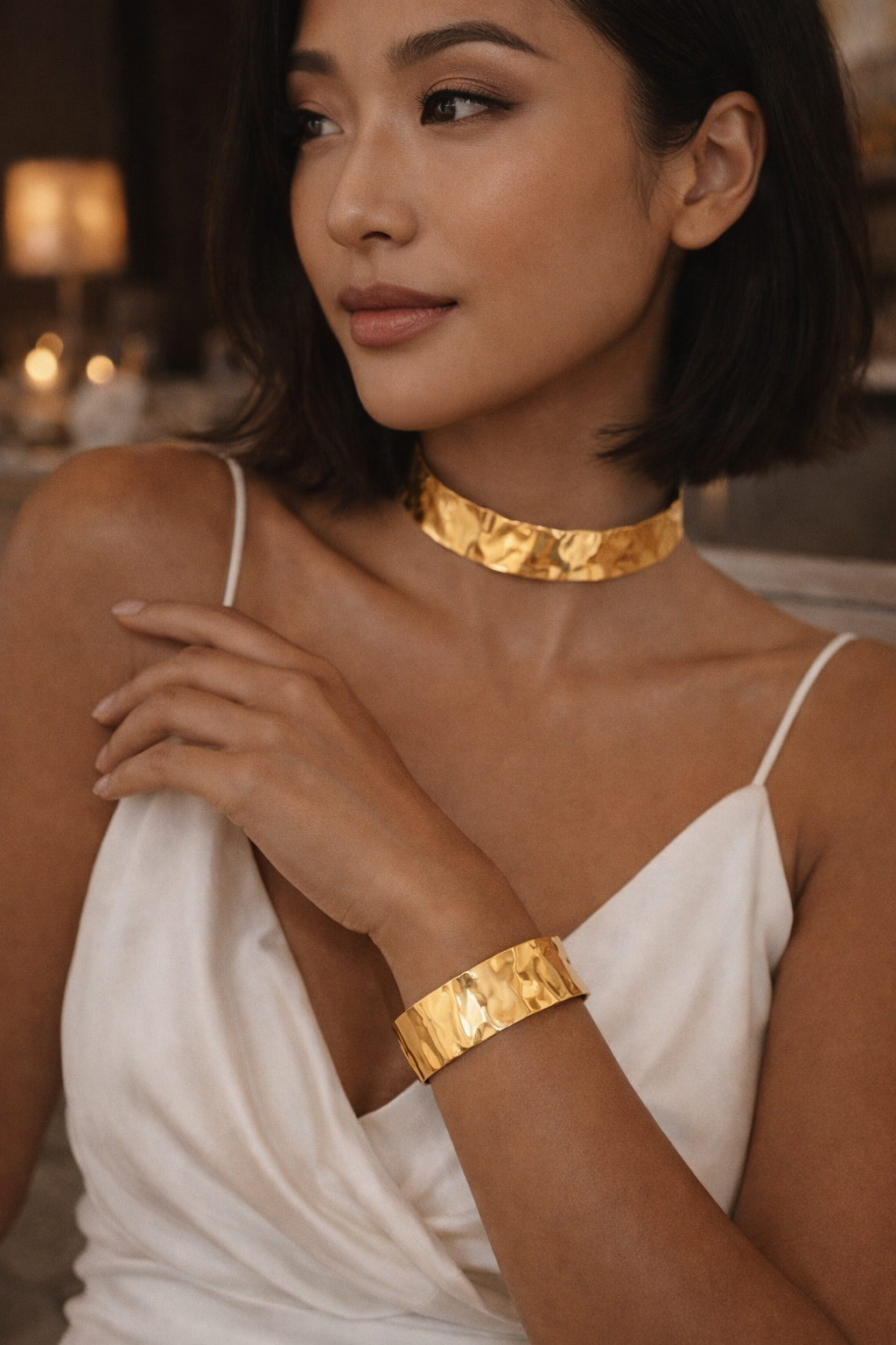 Gilded Wave Collar Set