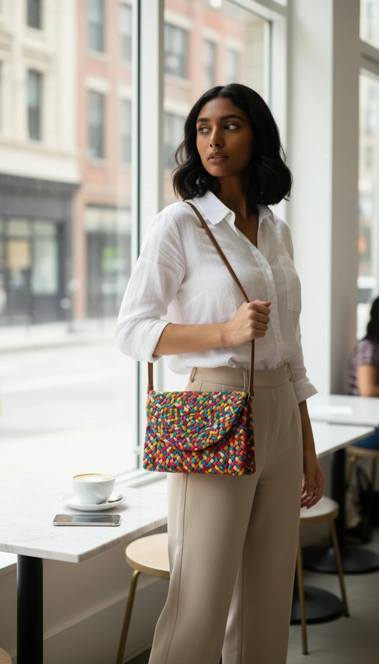 Fiesta Woven Clutch