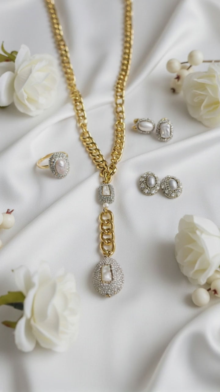 Luna Heirloom Pearl 4-Piece Jewelry Set — Limited Edition