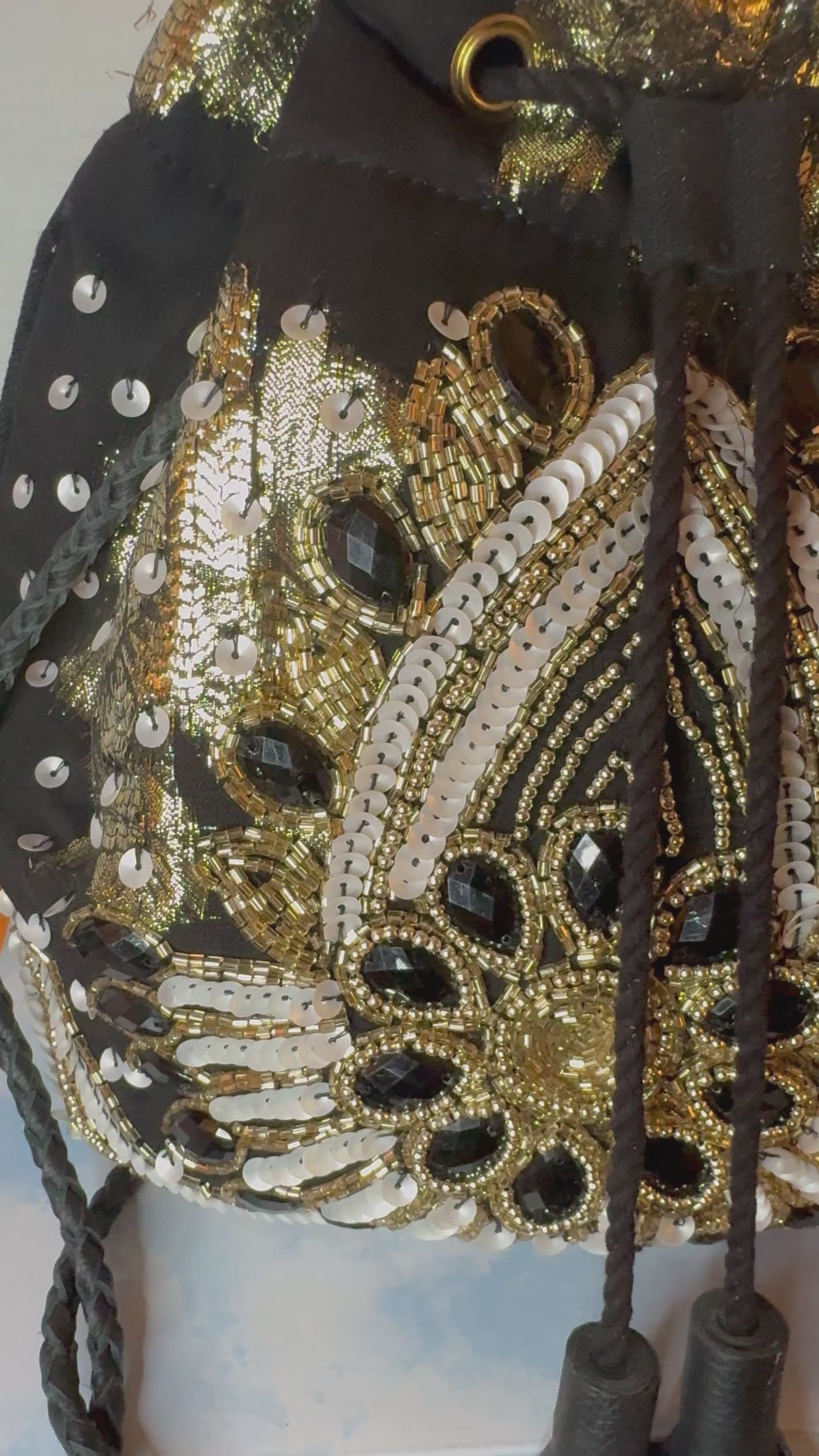 Saint Muse Embellished Bucket Bag